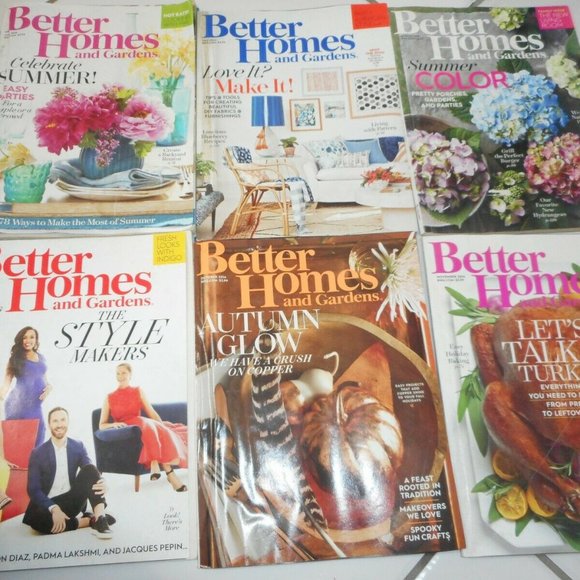 Better Homes And Gardens Other - Lot 6 BETTER HOMES & GARDENS Magazines Issues 2016